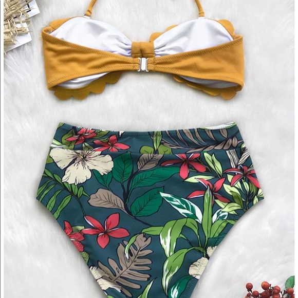 🎉HP!🎉NWT!CUPSHE High Waist Bikini Swimsuit - Picture 6 of 7